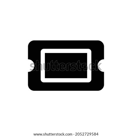 ticket alt Icon. Flat style design isolated on white background. Vector illustration