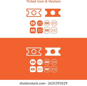 Iconos y Vectores del App de boletos