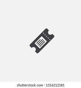 Ticket base icon. Simple sign illustration. Ticket symbol design. Can be used for web, print and mobile