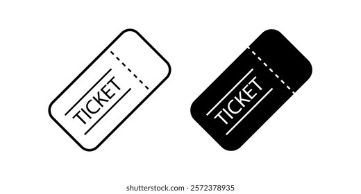 Ticket. Ticket black vector icon. Ticket icon. Coupon vector icon