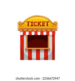 Ticket booth at the carnival illustration