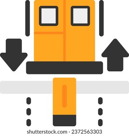 Ticket booth Flat Icon Design