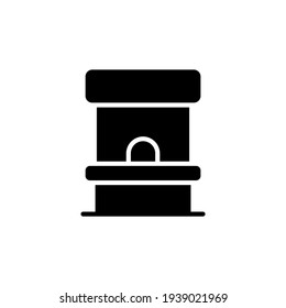 Ticket Booth Icon In Vector. Logotype