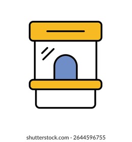 Ticket Booth Icon vector stock illustration