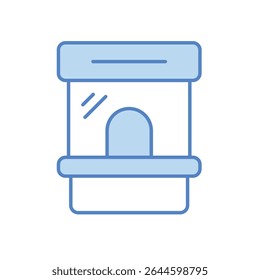 Ticket Booth Icon vector stock illustration