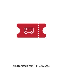 ticket bus vector icon design