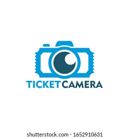 Ticket Camera Logo Template Design