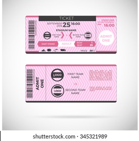 Ticket Card. modern element vector design