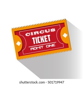 Ticket of carnival design