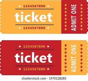 Ticket. Carnival ticket. New vector