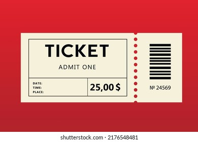 Ticket. Carnival ticket. New vector