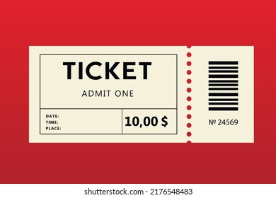 Ticket. Carnival ticket. New vector