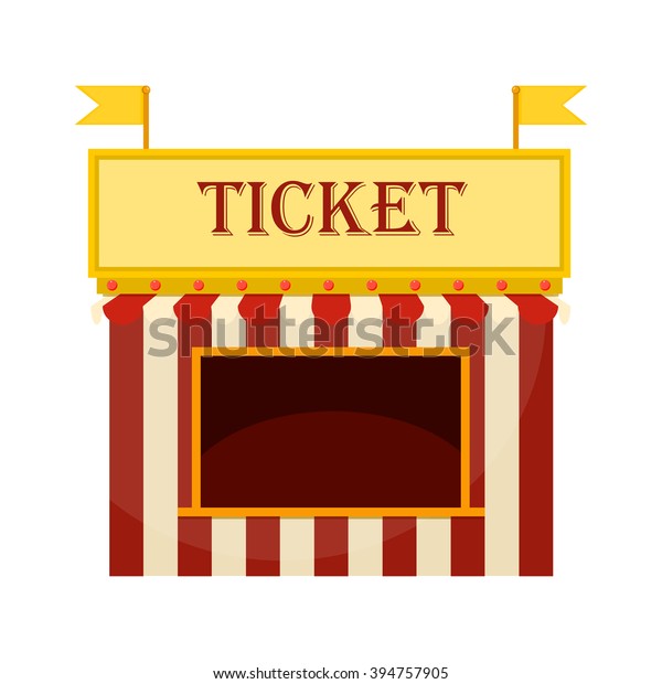 Ticket Cart Booth Carnival Festival Vintage Royalty Free Stock Image