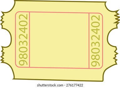 Ticket cartoon