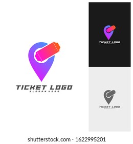 Ticket Center Logo Template Design Vector, Creative design, Icon symbol