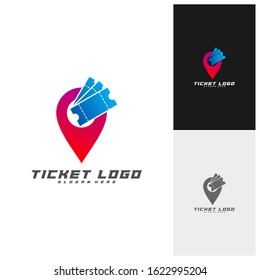 Ticket Center Logo Template Design Vector, Creative design, Icon symbol