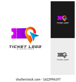 Ticket Center Logo Template Design Vector, Creative design, Icon symbol