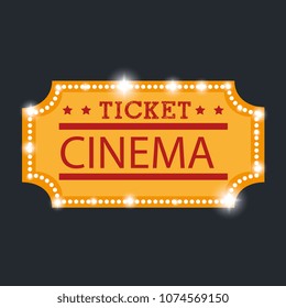 ticket cinema entertainment icon