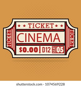 ticket cinema entertainment icon