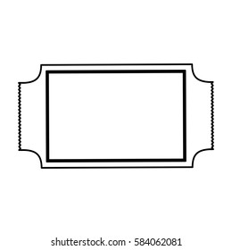 ticket cinema isolated icon