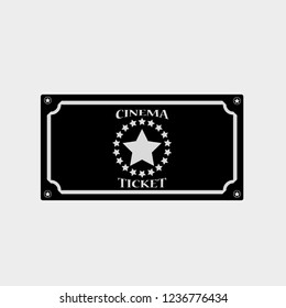 ticket to the cinema vector icons