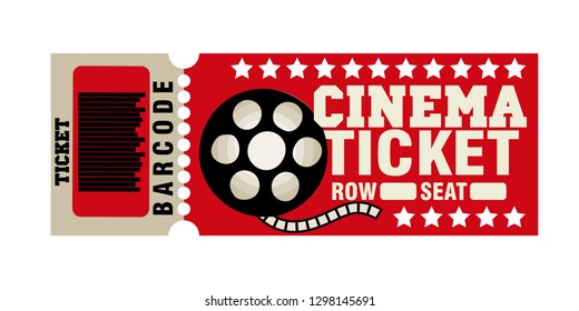 ticket for the cinema vector skip to watch movies, realistic