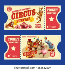 TICKET CIRCUS RETRO