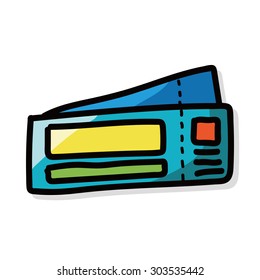 ticket color doodle