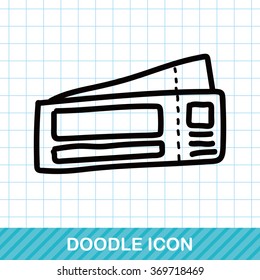 ticket color doodle
