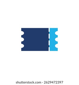 ticket colored icon vector design good for web or mobile app