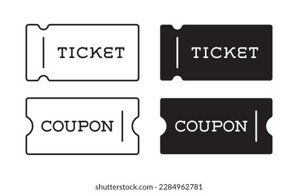 Ticket coupon icon vector illustration