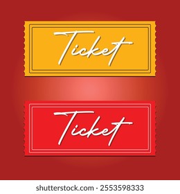 Ticket design background Concert party disco or festival ticket design templat