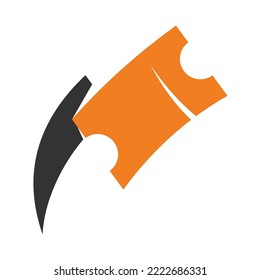 Ticket Design Concept Logo Icon Illustration Brand Identity