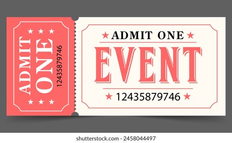 Plantilla de diseño de entradas. Entradas creativas aisladas sobre fondo blanco	