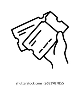 Ticket doodle Symbol eps 10 Datei