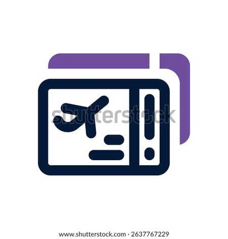 ticket duotone icon. Sleek and modern vector icon for websites, mobile apps, marketing materials, and corporate design. Fully scalable and ready to use.