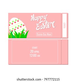 Ticket for the Easter eggs hunt.