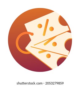 Ticket event vector icon. Festival tickets icon