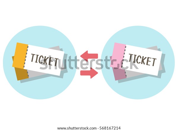 Ticket Exchange Stock Vector (Royalty Free) 568167214