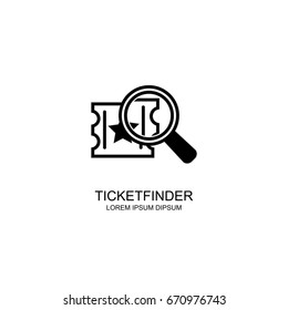 Ticket Finder Logo Design Template
