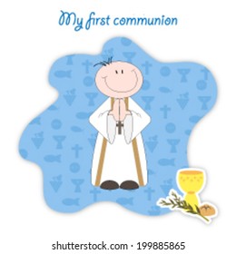 Ticket for first communion boy