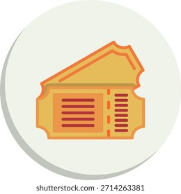 Icono de estilo de círculo plano de entrada