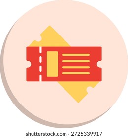 Icono de estilo de círculo plano de entrada