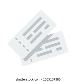 Ticket flat icon.You can be used ticket icon for several purposes like: websites, UI, UX, print templates, presentation templates, promotional materials, web and mobile phone apps 
