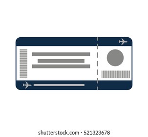 ticket fly isolated icon vector illustration design