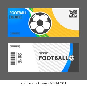 ticket football vector