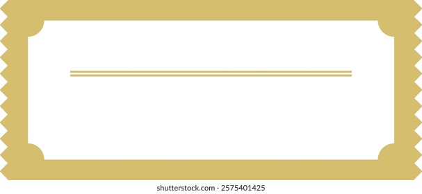 Ticket frame background vector illustration material