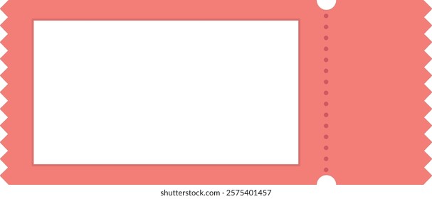 Ticket frame background vector illustration material