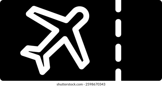 ticket glyph icon illustration vector