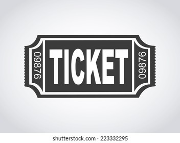 ticket graphic design , vector illustration